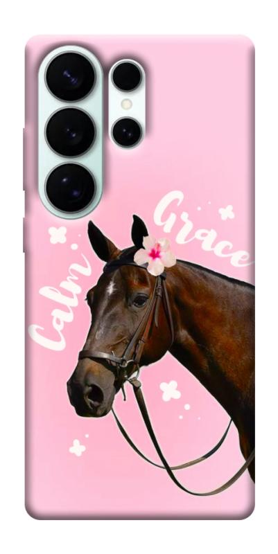 Чехол itsPrint Horse with flower для Samsung Galaxy S26 Ultra, животные, купить оптом с доставкой