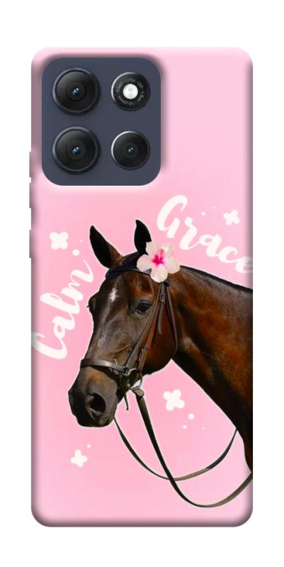 Чехол itsPrint Horse with flower для Motorola Moto G86 Power, животные, купить оптом с доставкой