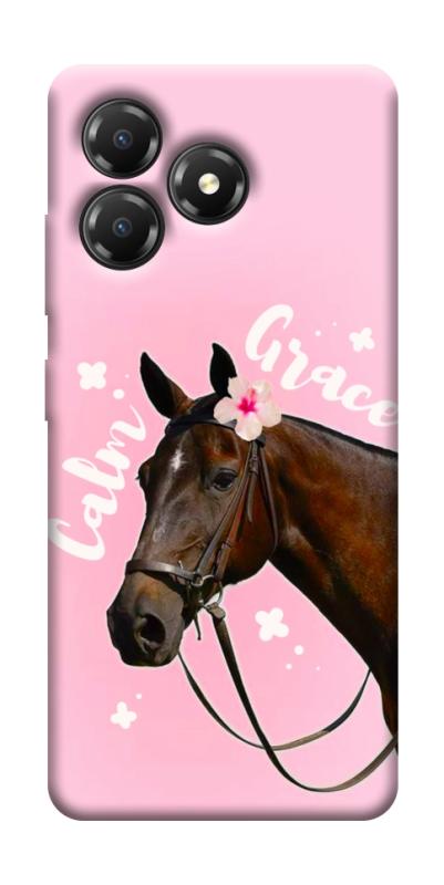 Чохол itsPrint Horse with flower для ZTE Blade A36, тварини, купити оптом з доставкою