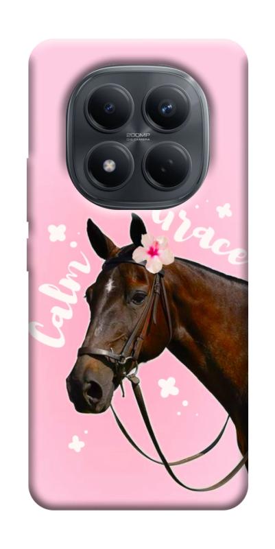 Чехол itsPrint Horse with flower для Xiaomi Redmi Note 15 Pro 4G, животные, купить оптом с доставкой