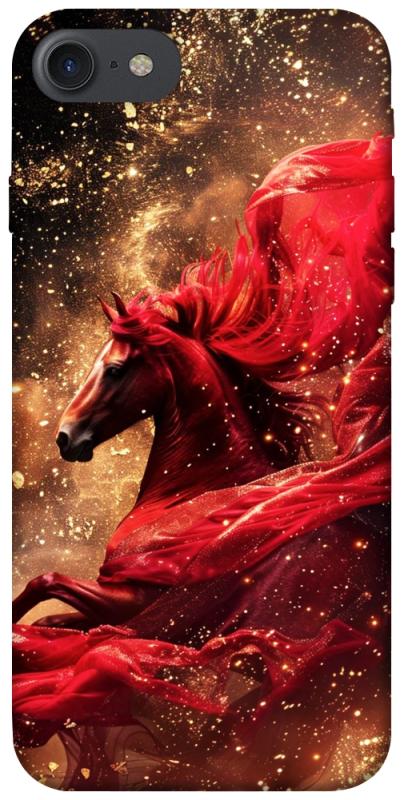 Чехол itsPrint Red sparkles Horse для Apple iPhone 7 / 8 (4.7"), животные, купить оптом с доставкой