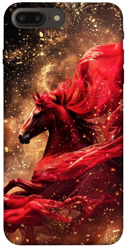 Чехол itsPrint Red sparkles Horse для Apple iPhone 7 plus / 8 plus (5.5"), животные, купить оптом с доставкой