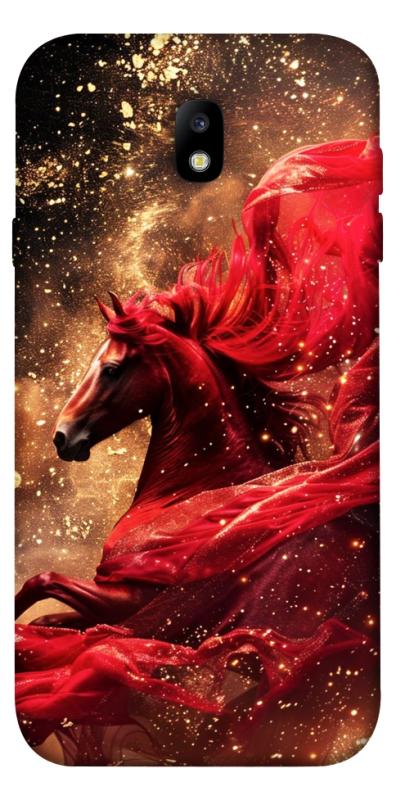 Чехол itsPrint Red sparkles Horse для Samsung J730 Galaxy J7 (2017), животные, купить оптом с доставкой