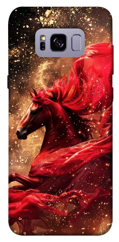 Чехол itsPrint Red sparkles Horse для Samsung G955 Galaxy S8 Plus, животные, купить оптом с доставкой
