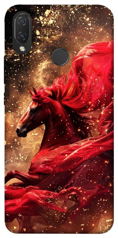 Чехол itsPrint Red sparkles Horse для Huawei P Smart+ (nova 3i), животные, купить оптом с доставкой