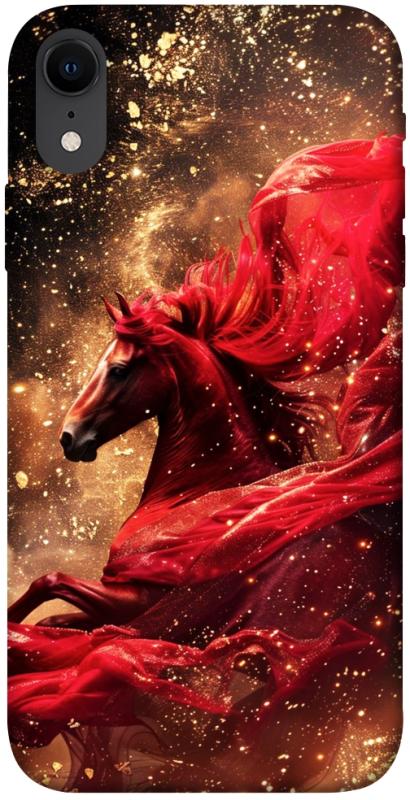 Чехол itsPrint Red sparkles Horse для Apple iPhone XR (6.1"), животные, купить оптом с доставкой