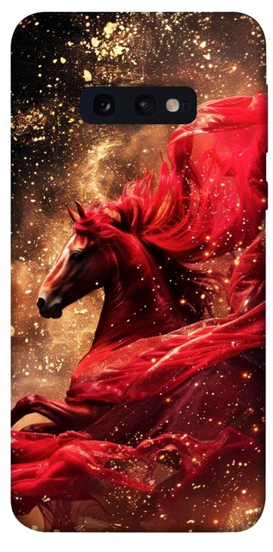 Чехол itsPrint Red sparkles Horse для Samsung Galaxy S10e, животные, купить оптом с доставкой