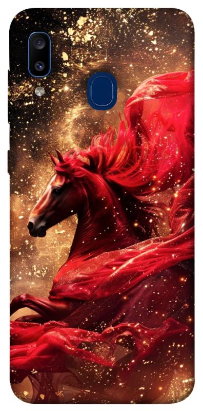 Чехол itsPrint Red sparkles Horse для Samsung Galaxy A20 / A30, животные, купить оптом с доставкой