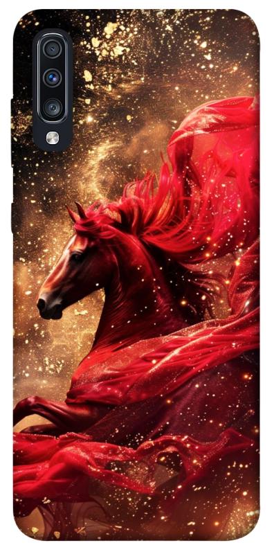 Чехол itsPrint Red sparkles Horse для Samsung Galaxy A70 (A705F), животные, купить оптом с доставкой
