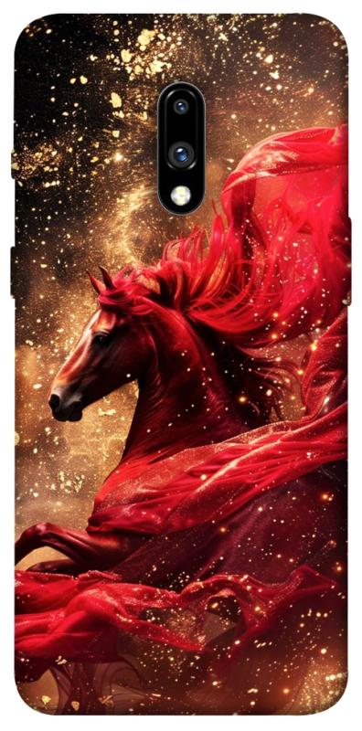 Чехол itsPrint Red sparkles Horse для OnePlus 7, животные, купить оптом с доставкой