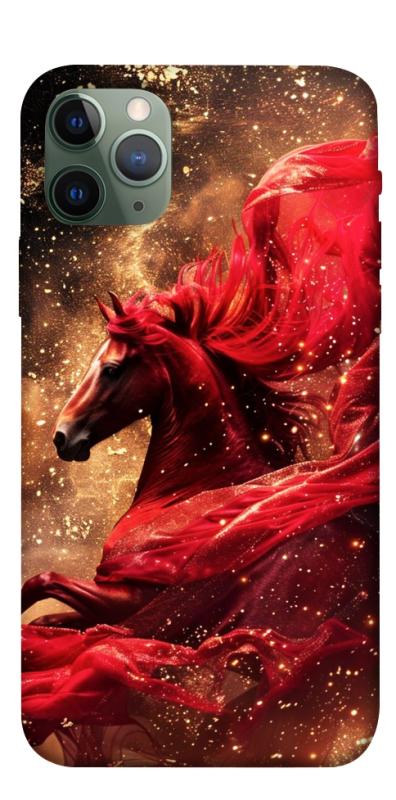 Чехол itsPrint Red sparkles Horse для Apple iPhone 11 Pro (5.8"), животные, купить оптом с доставкой