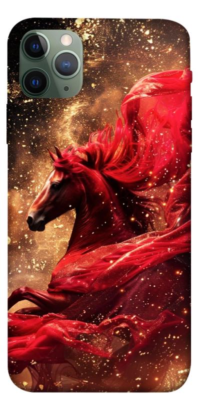 Чехол itsPrint Red sparkles Horse для Apple iPhone 11 Pro Max (6.5"), животные, купить оптом с доставкой