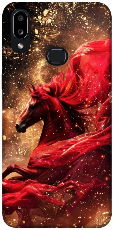 Чехол itsPrint Red sparkles Horse для Samsung Galaxy A10s, животные, купить оптом с доставкой