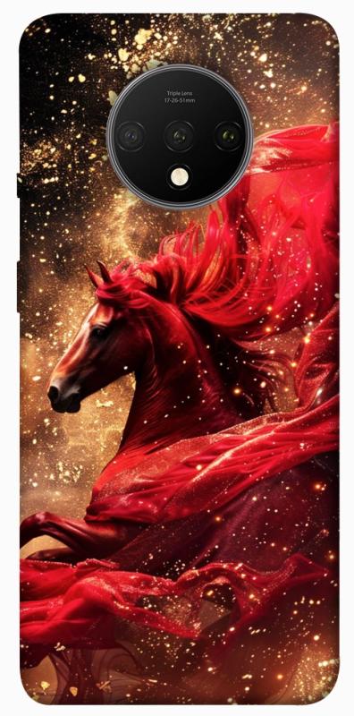 Чохол itsPrint Red sparkles Horse для OnePlus 7T, тварини, купити оптом з доставкою