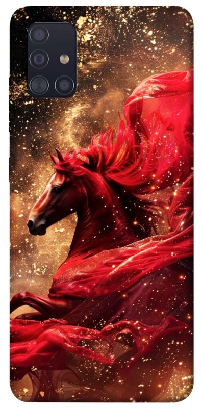 Чехол itsPrint Red sparkles Horse для Samsung Galaxy A51, животные, купить оптом с доставкой