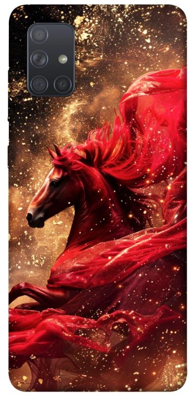 Чехол itsPrint Red sparkles Horse для Samsung Galaxy A71, животные, купить оптом с доставкой
