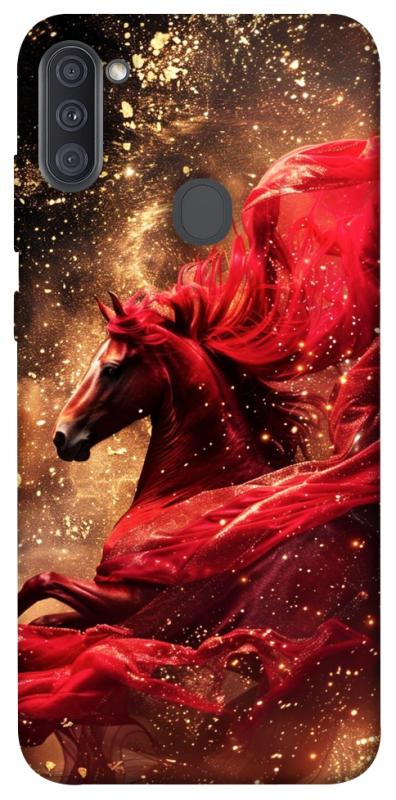 Чохол itsPrint Red sparkles Horse для Samsung Galaxy A11, тварини, купити оптом з доставкою