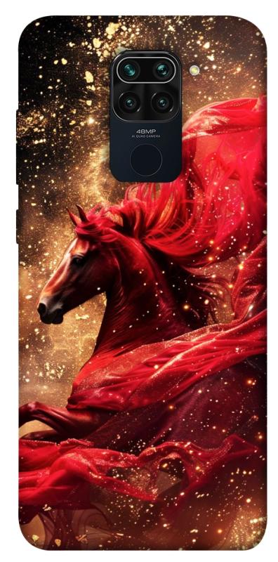 Чехол itsPrint Red sparkles Horse для Xiaomi Redmi Note 9 / Redmi 10X, животные, купить оптом с доставкой