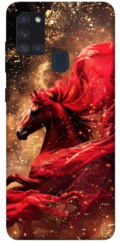Чехол itsPrint Red sparkles Horse для Samsung Galaxy A21s, животные, купить оптом с доставкой