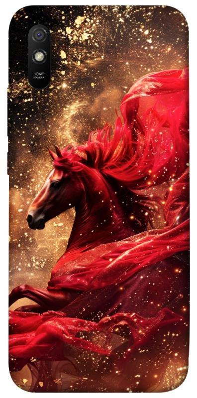 Чехол itsPrint Red sparkles Horse для Xiaomi Redmi 9A, животные, купить оптом с доставкой