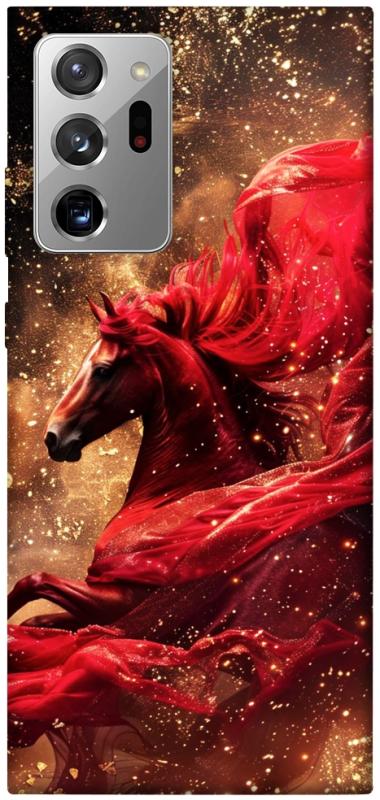 Чехол itsPrint Red sparkles Horse для Samsung Galaxy Note 20 Ultra, животные, купить оптом с доставкой