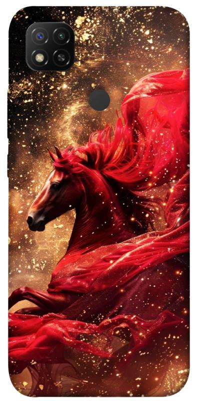 Чехол itsPrint Red sparkles Horse для Xiaomi Redmi 9C, животные, купить оптом с доставкой