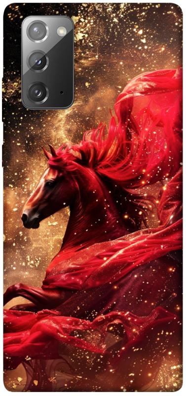 Чехол itsPrint Red sparkles Horse для Samsung Galaxy Note 20, животные, купить оптом с доставкой