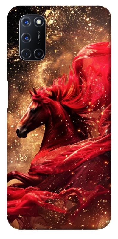 Чехол itsPrint Red sparkles Horse для Oppo A52 / A72 / A92, животные, купить оптом с доставкой
