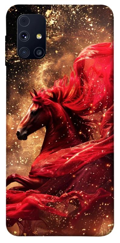 Чехол itsPrint Red sparkles Horse для Samsung Galaxy M31s, животные, купить оптом с доставкой