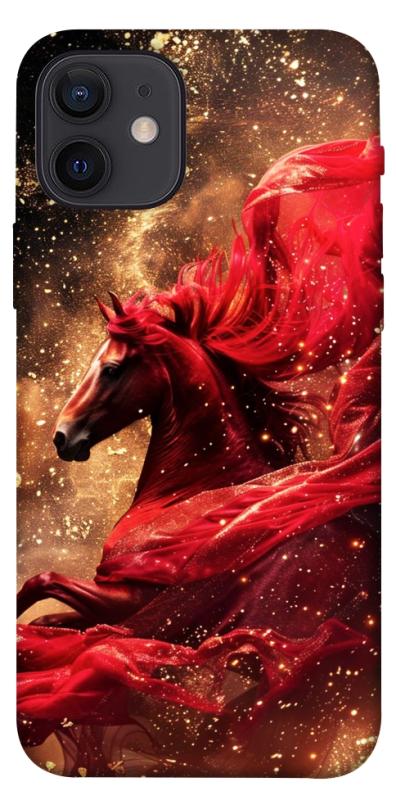 Чехол itsPrint Red sparkles Horse для Apple iPhone 12 Pro (6.1"), животные, купить оптом с доставкой