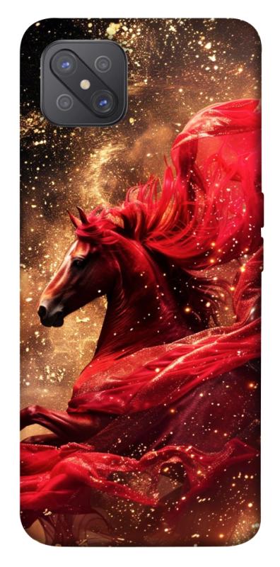 Чехол itsPrint Red sparkles Horse для Oppo A92s, животные, купить оптом с доставкой
