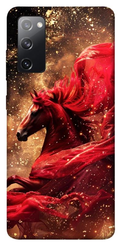 Чехол itsPrint Red sparkles Horse для Samsung Galaxy S20 FE, животные, купить оптом с доставкой