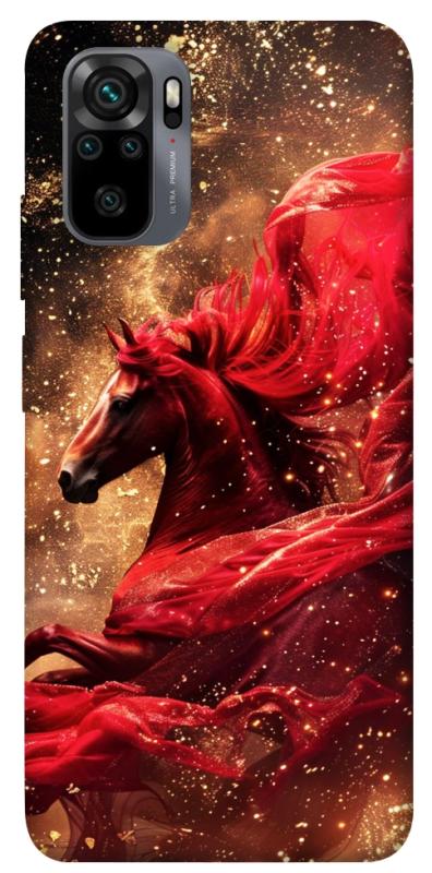 Чехол itsPrint Red sparkles Horse для Xiaomi Redmi Note 10 / Note 10s, животные, купить оптом с доставкой
