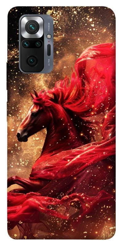 Чохол itsPrint Red sparkles Horse для Xiaomi Redmi Note 10 Pro, тварини, купити оптом з доставкою