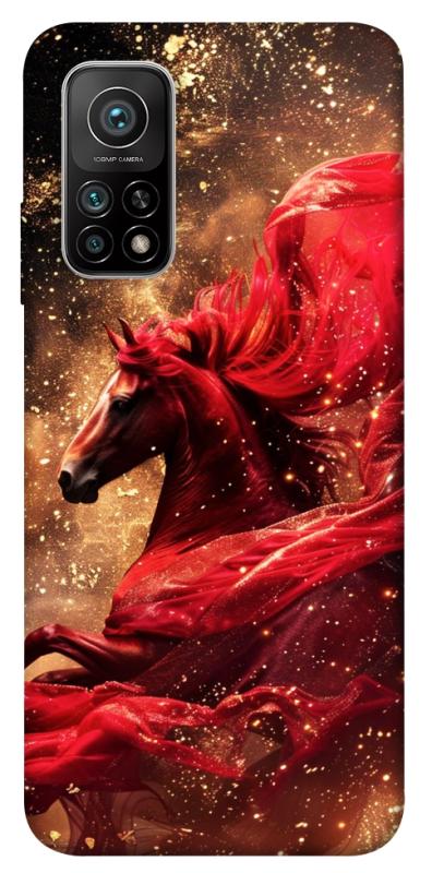 Чехол itsPrint Red sparkles Horse для Xiaomi Mi 10T, животные, купить оптом с доставкой