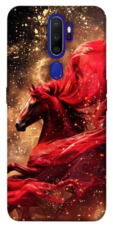 Чехол itsPrint Red sparkles Horse для Oppo A5 (2020) / Oppo A9 (2020), животные, купить оптом с доставкой