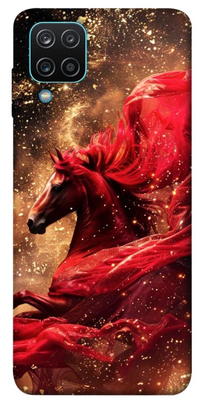 Чехол itsPrint Red sparkles Horse для Samsung Galaxy A12, животные, купить оптом с доставкой