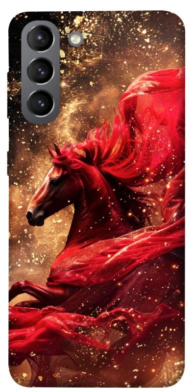 Чехол itsPrint Red sparkles Horse для Samsung Galaxy S21, животные, купить оптом с доставкой