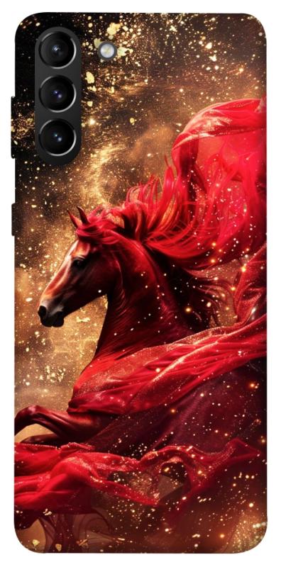 Чехол itsPrint Red sparkles Horse для Samsung Galaxy S21+, животные, купить оптом с доставкой