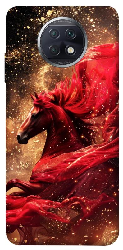 Чехол itsPrint Red sparkles Horse для Xiaomi Redmi Note 9 5G / Note 9T, животные, купить оптом с доставкой