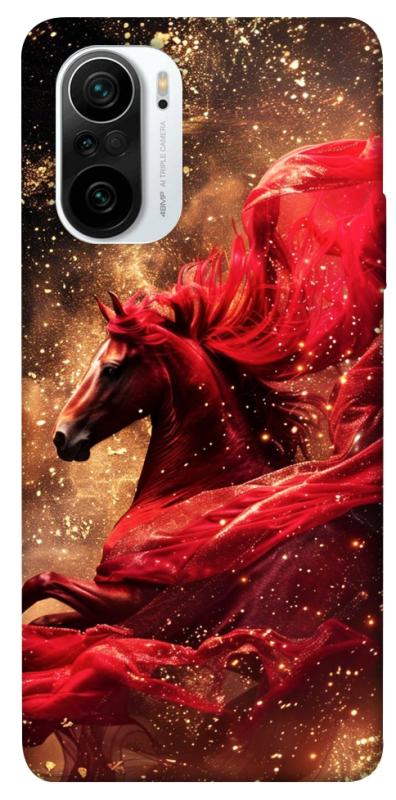 Чехол itsPrint Red sparkles Horse для Xiaomi Redmi K40 / K40 Pro / K40 Pro+ / Poco F3, животные, купить оптом с доставкой