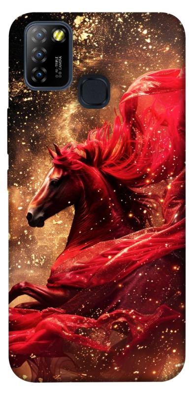 Чехол itsPrint Red sparkles Horse для Infinix Hot 10 Lite, животные, купить оптом с доставкой