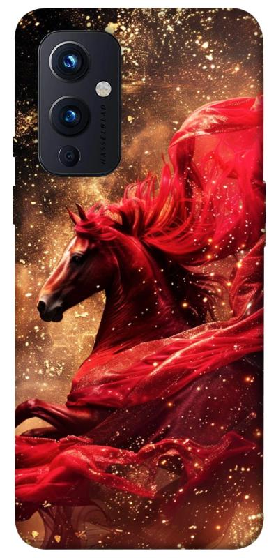 Чехол itsPrint Red sparkles Horse для OnePlus 9, животные, купить оптом с доставкой