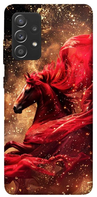 Чехол itsPrint Red sparkles Horse для Samsung Galaxy A72 4G / A72 5G, животные, купить оптом с доставкой