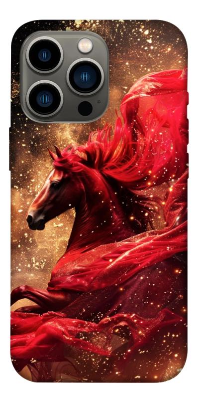 Чехол itsPrint Red sparkles Horse для Apple iPhone 13 Pro (6.1"), животные, купить оптом с доставкой
