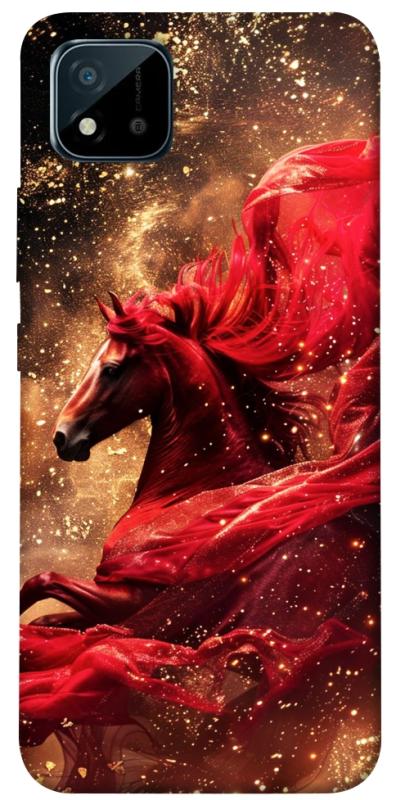 Чехол itsPrint Red sparkles Horse для Realme C11 (2021), животные, купить оптом с доставкой