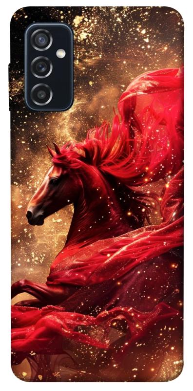 Чехол itsPrint Red sparkles Horse для Samsung Galaxy M52, животные, купить оптом с доставкой
