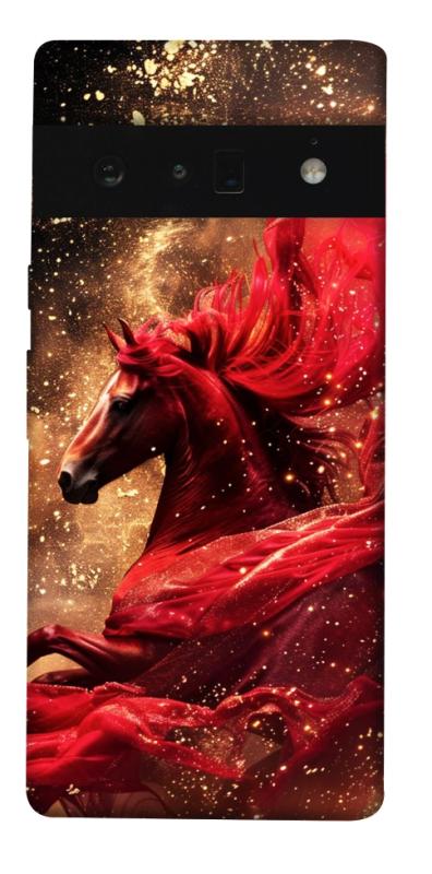 Чехол itsPrint Red sparkles Horse для Google Pixel 6 Pro, животные, купить оптом с доставкой