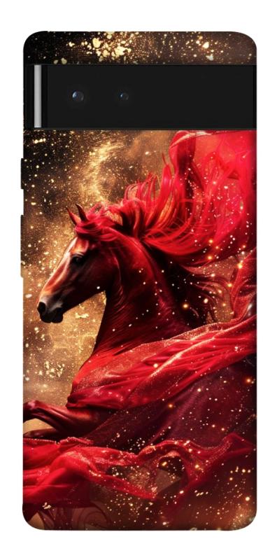 Чехол itsPrint Red sparkles Horse для Google Pixel 6, животные, купить оптом с доставкой