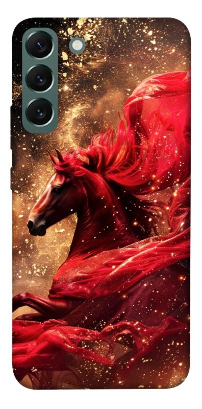 Чехол itsPrint Red sparkles Horse для Samsung Galaxy S22+, животные, купить оптом с доставкой